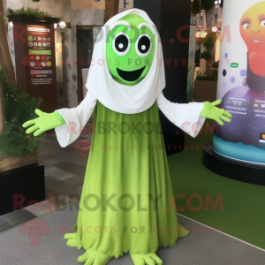 Olive Ghost maskot kostume...