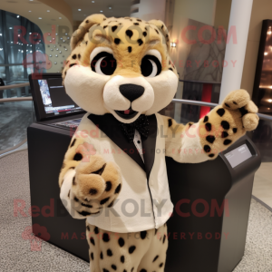 Tan Cheetah mascotte...