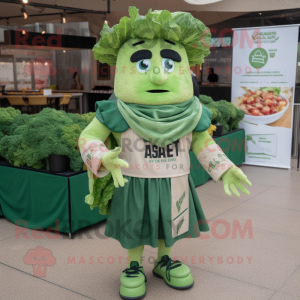 Grøn Caesar Salat maskot...