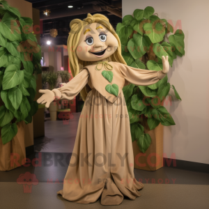 Tan Beanstalk maskot...