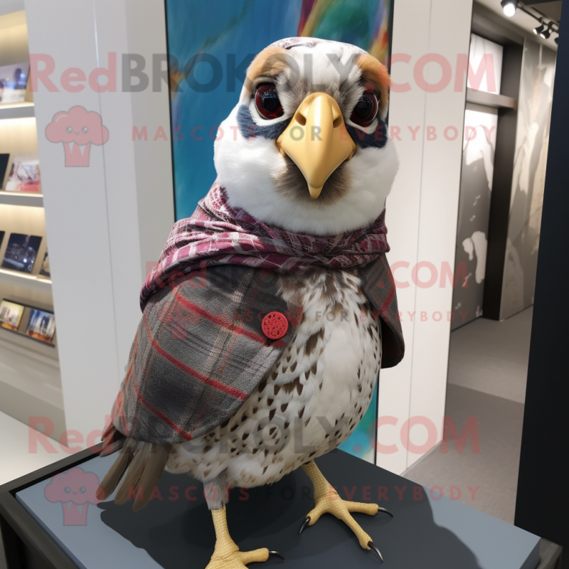 nan Quail mascot costume character dressed with a Blouse and Earrings