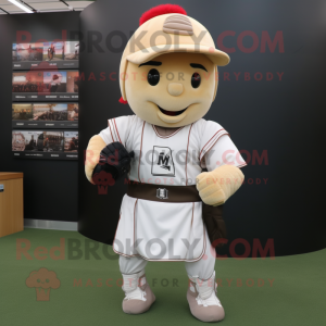 nan Spartan Soldier mascot costume character dressed with a Baseball Tee and Messenger bags