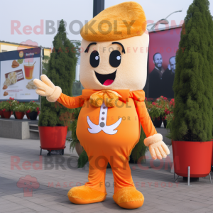 Orange Pop Corn mascotte...