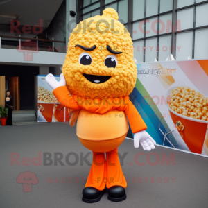 Orange Pop Corn maskot...