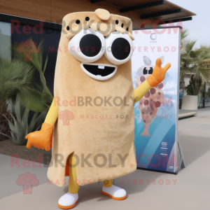 Beige Enchiladas maskot...