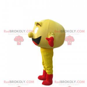 Mascot Pac-man, the yellow character of the famous video game -