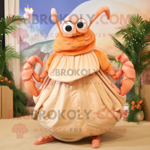Peach Hermit Crab mascotte...