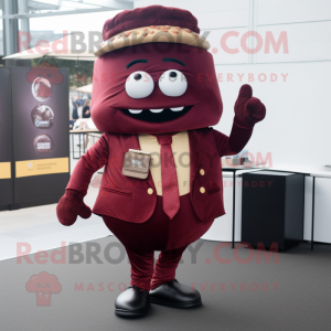 Maroon Burgers maskotdräkt...
