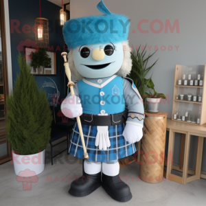 Sky Blue Bagpipe mascotte...