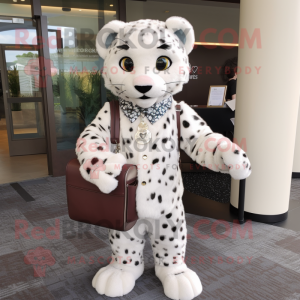 White Leopard mascotte...