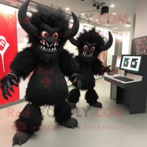 Schwarzer Dämon Maskottchen...