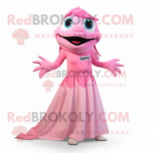 Pink Barracuda maskot...