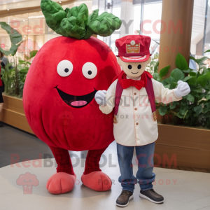 Red Turnip mascotte kostuum...