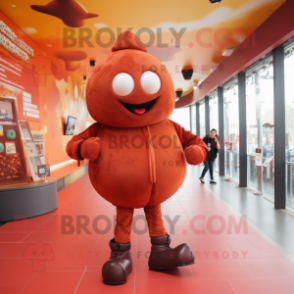 Rust Meatballs mascot costume character dressed with a Leggings and Shoe clips
