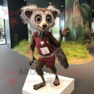 Brauner Aye-Aye Maskottchen...