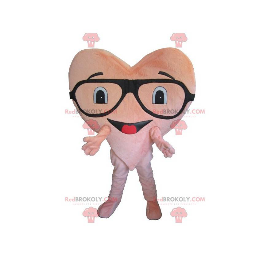 Giant pink heart mascot - Redbrokoly.com