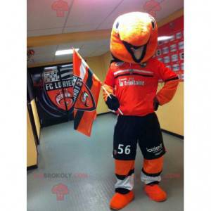 Mascote peixe-palhaço em roupas esportivas - Redbrokoly.com