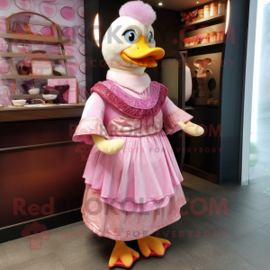 Roze Muscovy Duck mascotte...