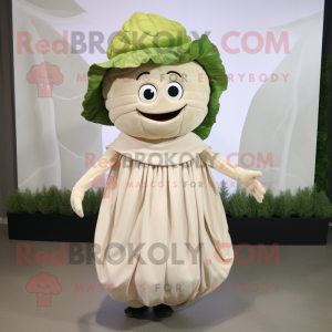 Beige Cabbage mascotte...