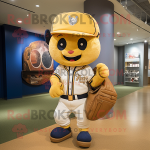 Guld vedhæng maskot kostume...
