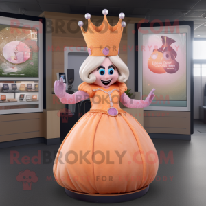 Peach Queen maskot drakt...