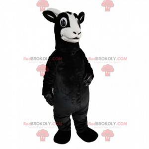 Mascote de cabra preta com um lindo visual - Redbrokoly.com