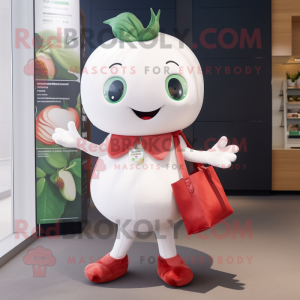 White Strawberry mascotte...