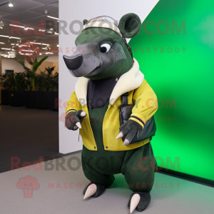 Forest Green Tapir mascotte...