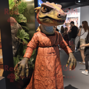 Rust Komodo Dragon mascotte...