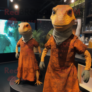 Rust Komodo Dragon mascotte...