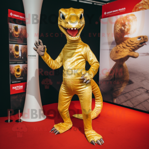 Goldene Hydra Maskottchen...