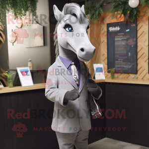 Gray Mare maskot kostume...