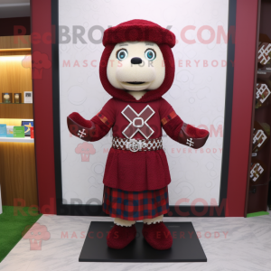 Maroon Celtic Cross...
