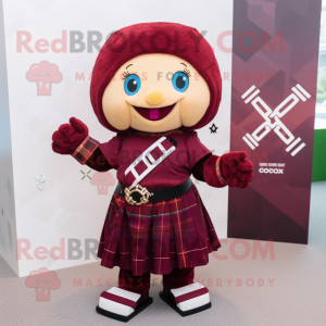 Maroon Celtic Cross...