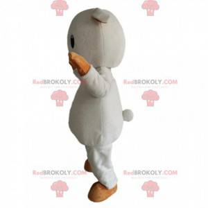 Kleine witte en beige schapen mascotte - Redbrokoly.com