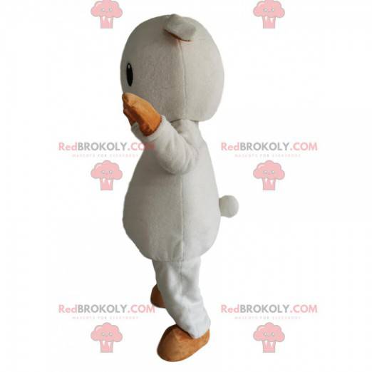 Kleine witte en beige schapen mascotte - Redbrokoly.com