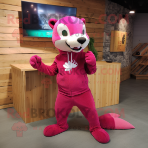 Magenta Weasel mascotte...