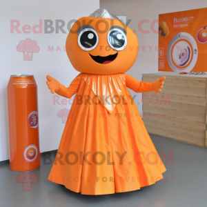 Orange Soda Can maskot...