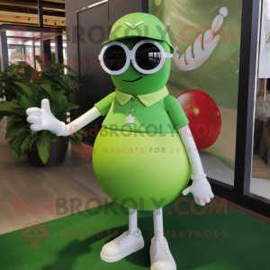 Lime Green Golf Ball maskot...