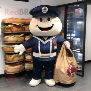 Navy Hamburger mascotte...