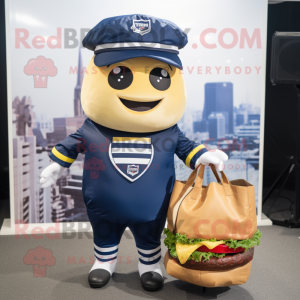 Navy hamburger maskot...