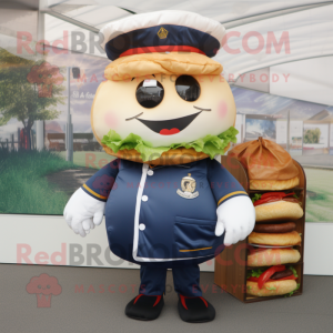 Navy hamburger maskot...