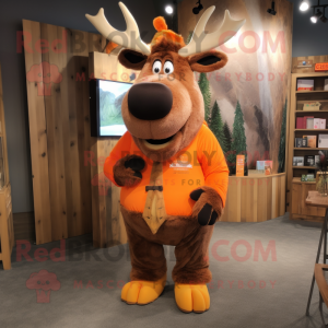 Orange Moose mascotte...