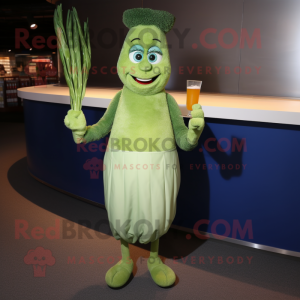  Asparagus mascotte kostuum...