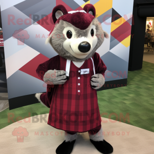 Maroon Badger mascotte...