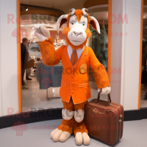 Oransje Boergeit maskot...