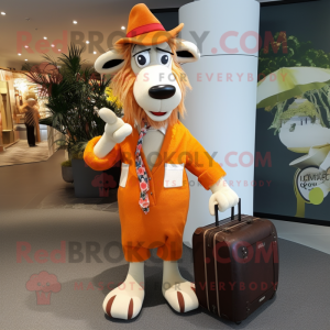 Oransje Boergeit maskot...