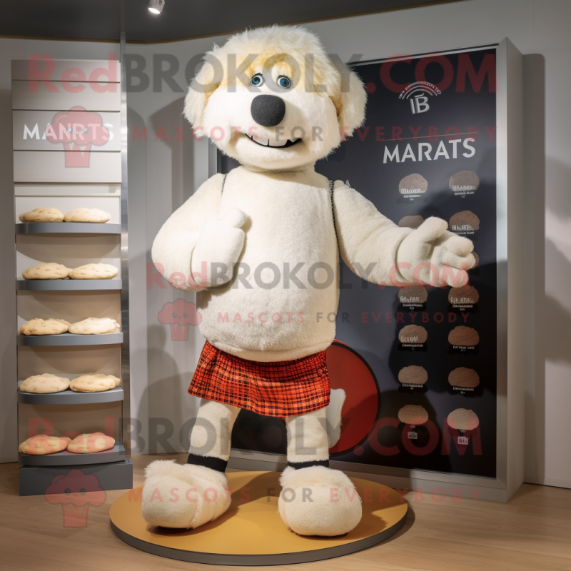 nan Shepard'S Pie mascot costume character dressed with a Shorts and Cufflinks nan Shepard'S Pie mascot costume character dressed with a Shorts and Cufflinks