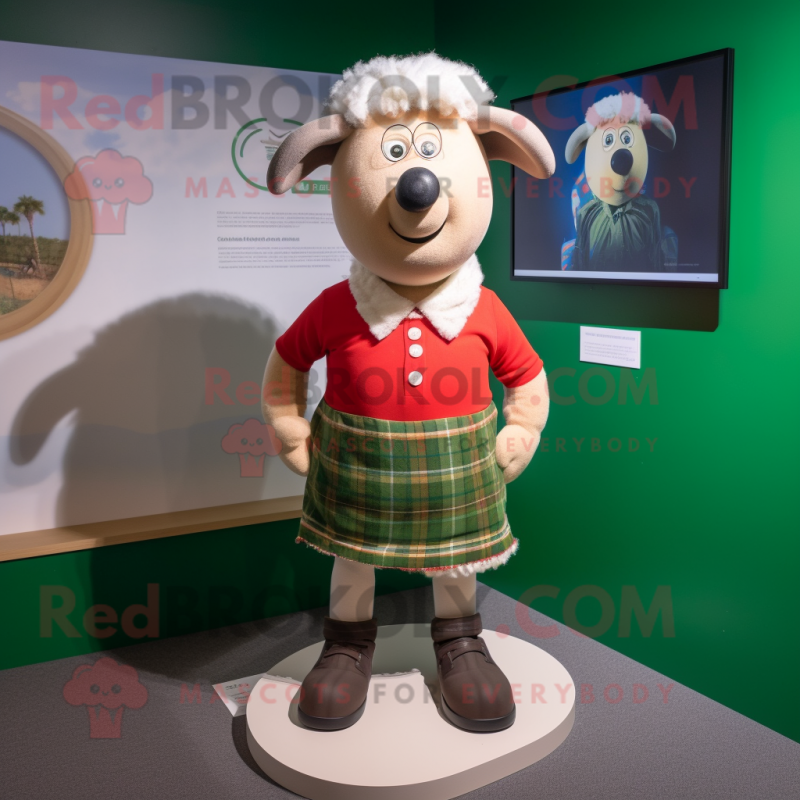 nan Shepard'S Pie mascot costume character dressed with a Shorts and Cufflinks