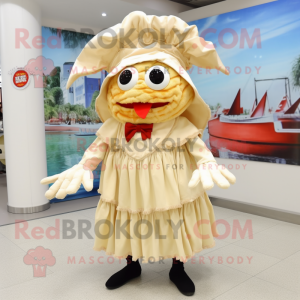 Cream Crab maskot kostym...